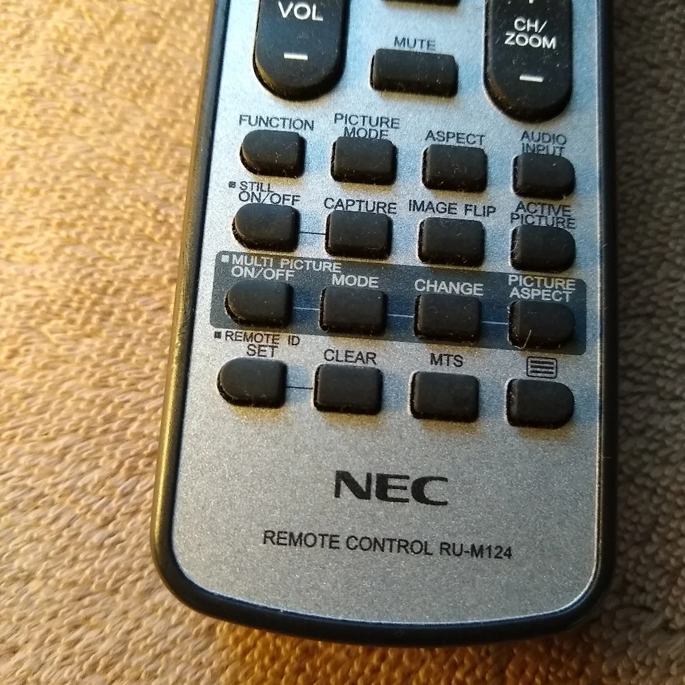 NEC RU-M124 Remote